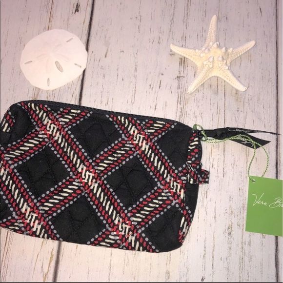 NWT Vera Bradley Small Cosmetic Bag Minsk Plaid - Picture 1 of 3